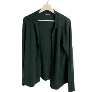 🆕 LISTING! Cashmere Addiction Classic Hunter Green Cardigan - Size L